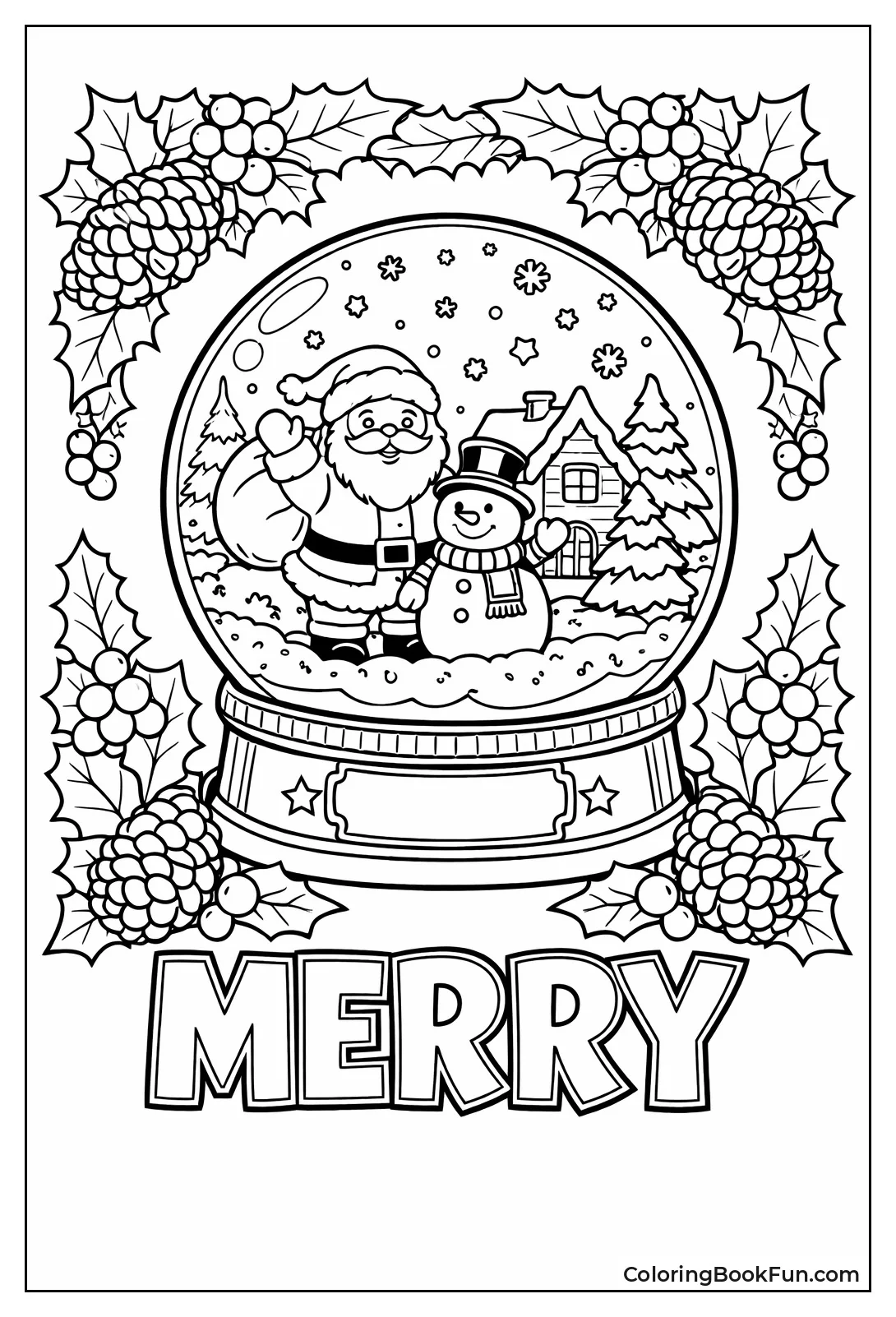 Globe in Holly Border