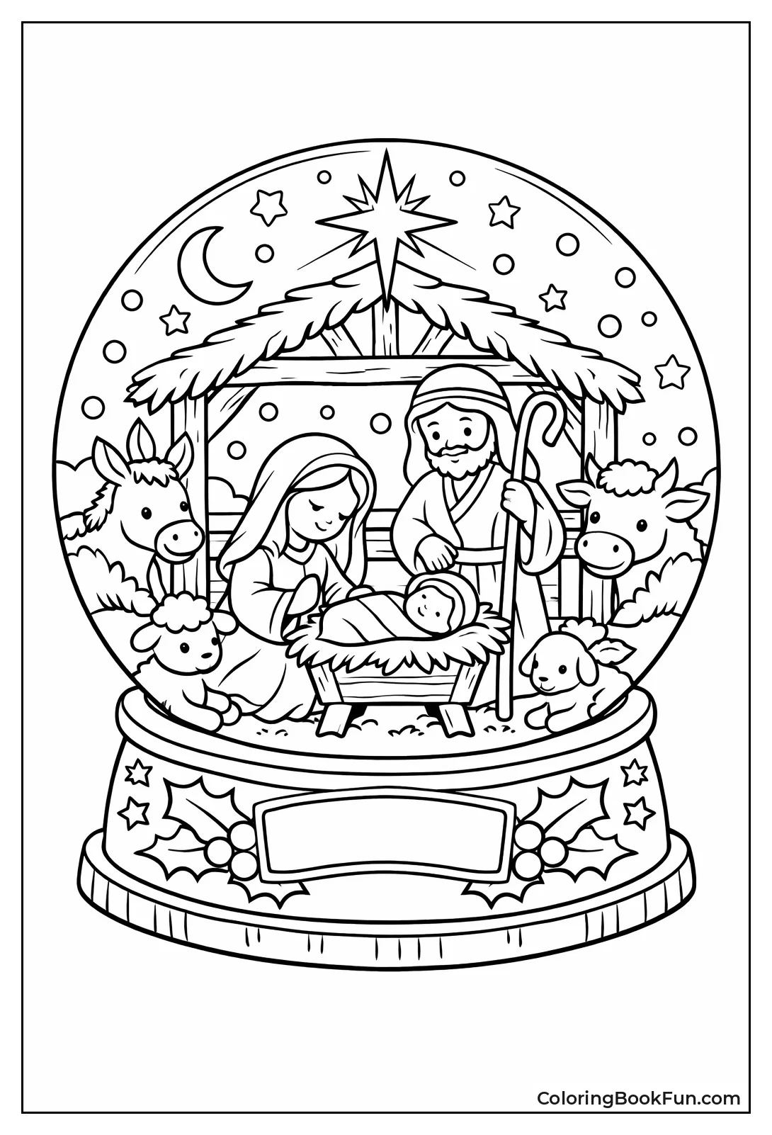 Baby Jesus in Starry Stable