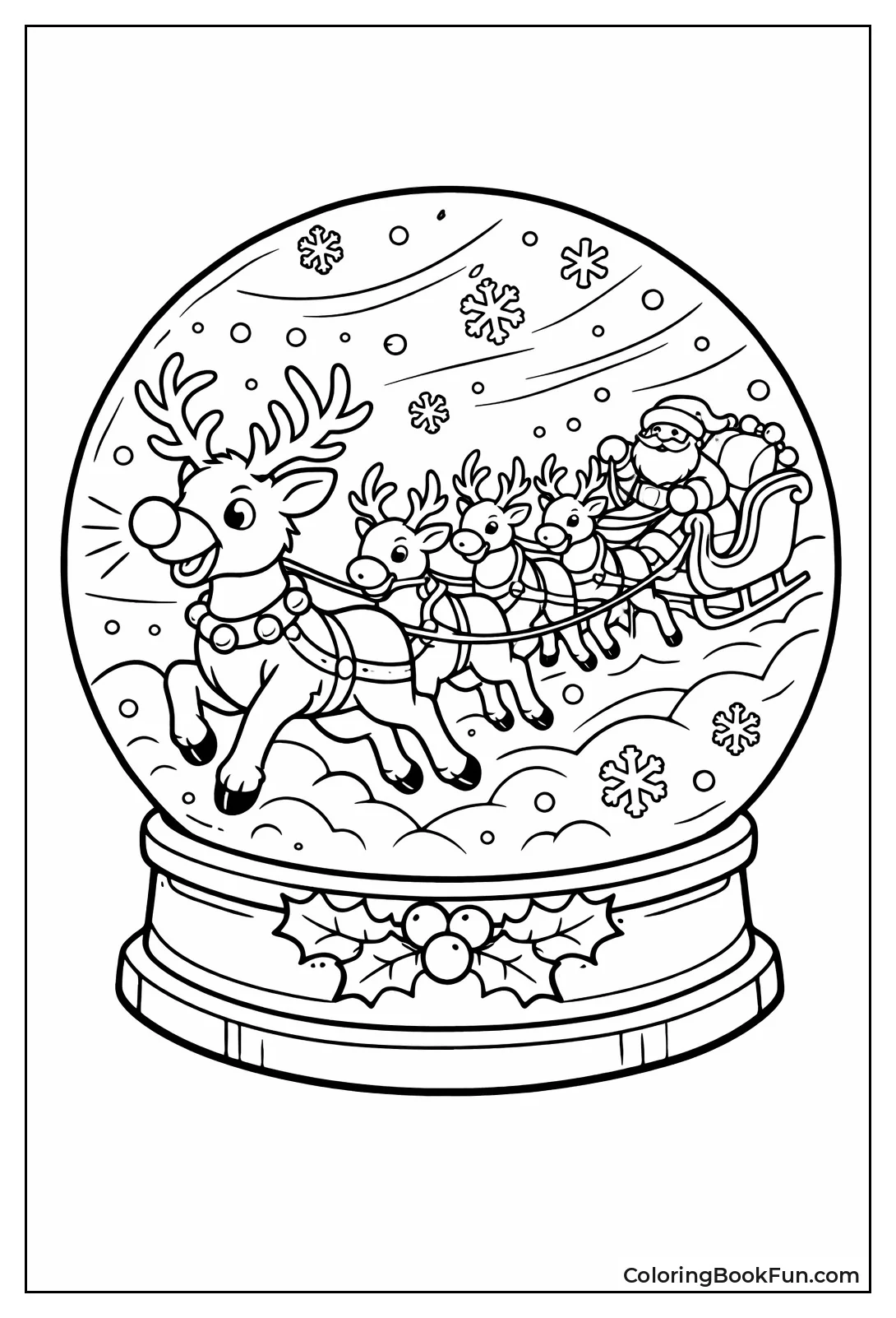 Rudolph Leads through Blizzard