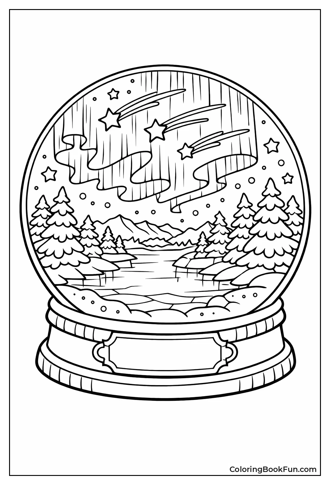 Lights Dance over Frozen Lake