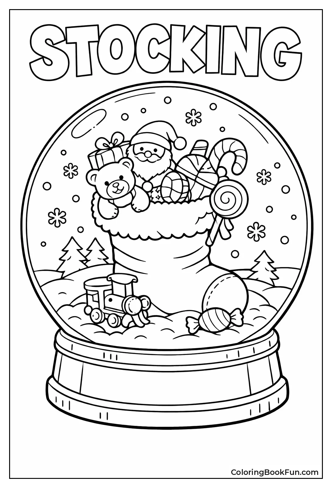 Stocking Bursts with Gifts