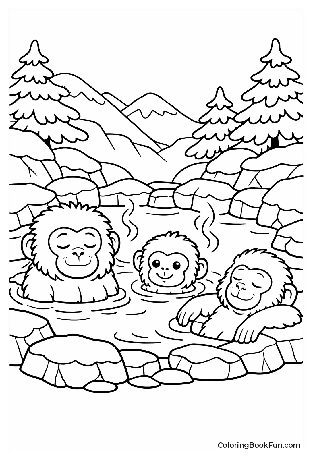 Snow Monkeys Hot Spring