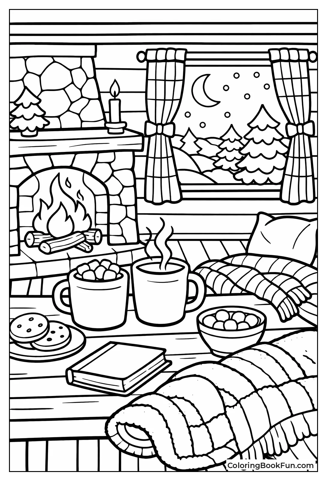 Cozy Cabin with Fire