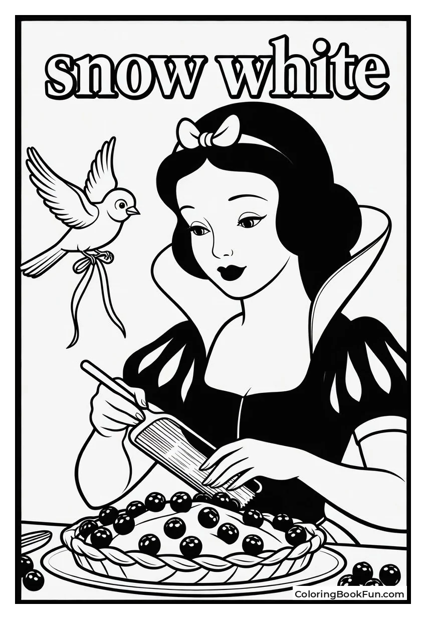 Snow White Bakes Yummy Pie
