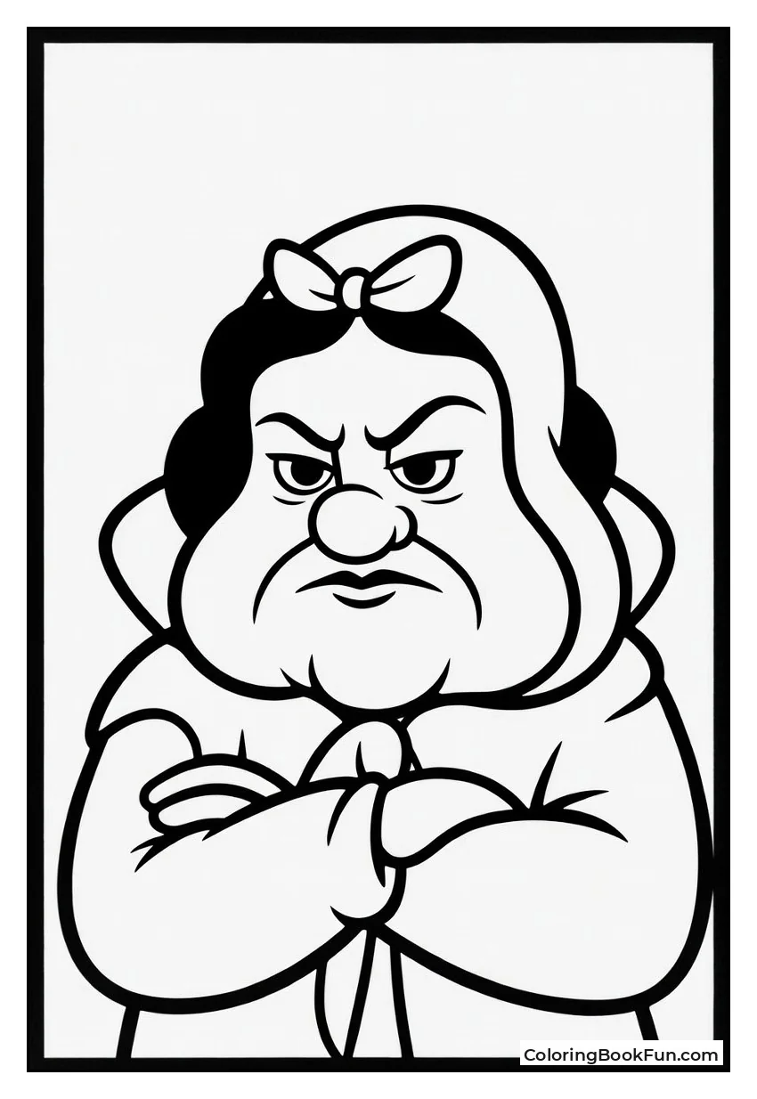 Grumpy Dwarf Crosses Arms