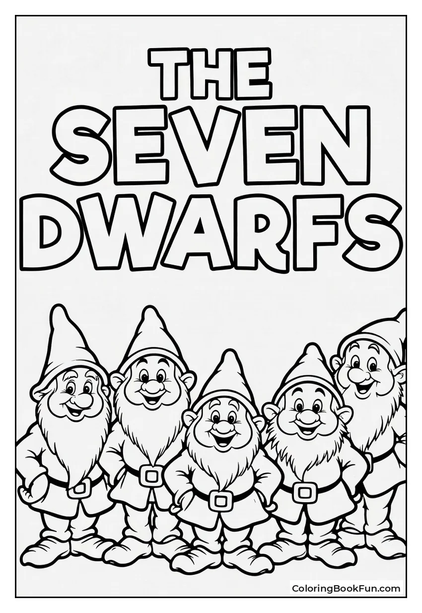 Seven Dwarfs Line Up Together