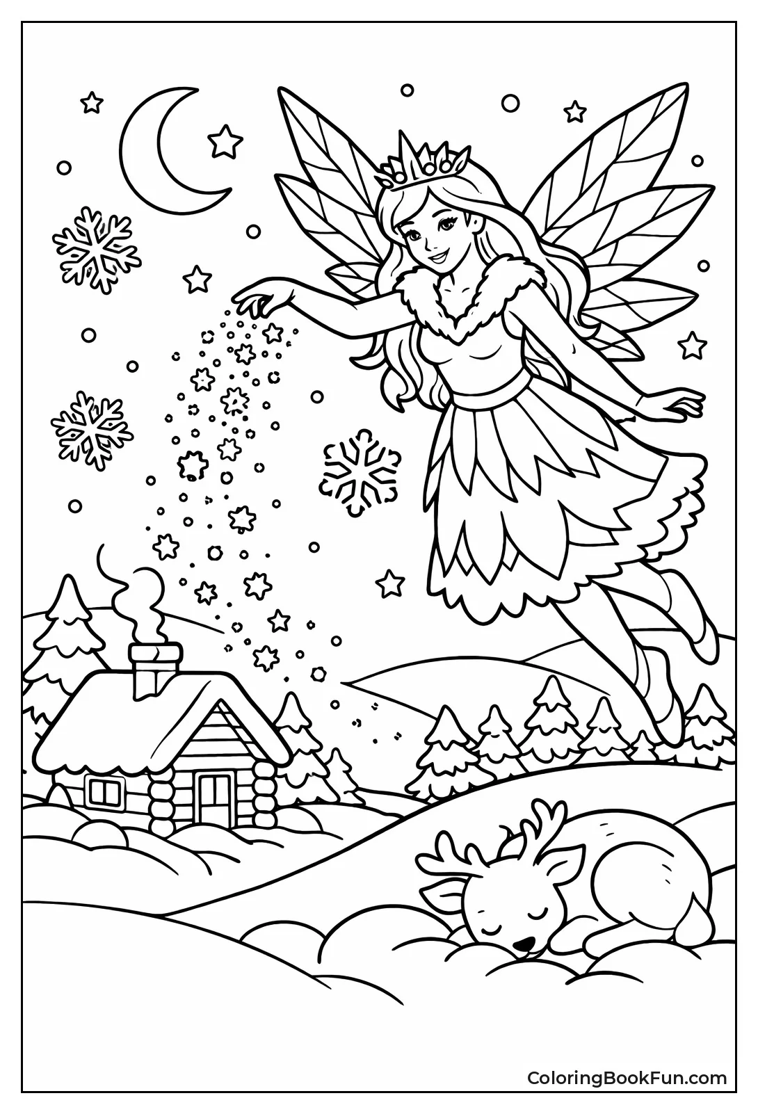 Ice Fairy Sprinkling Snow