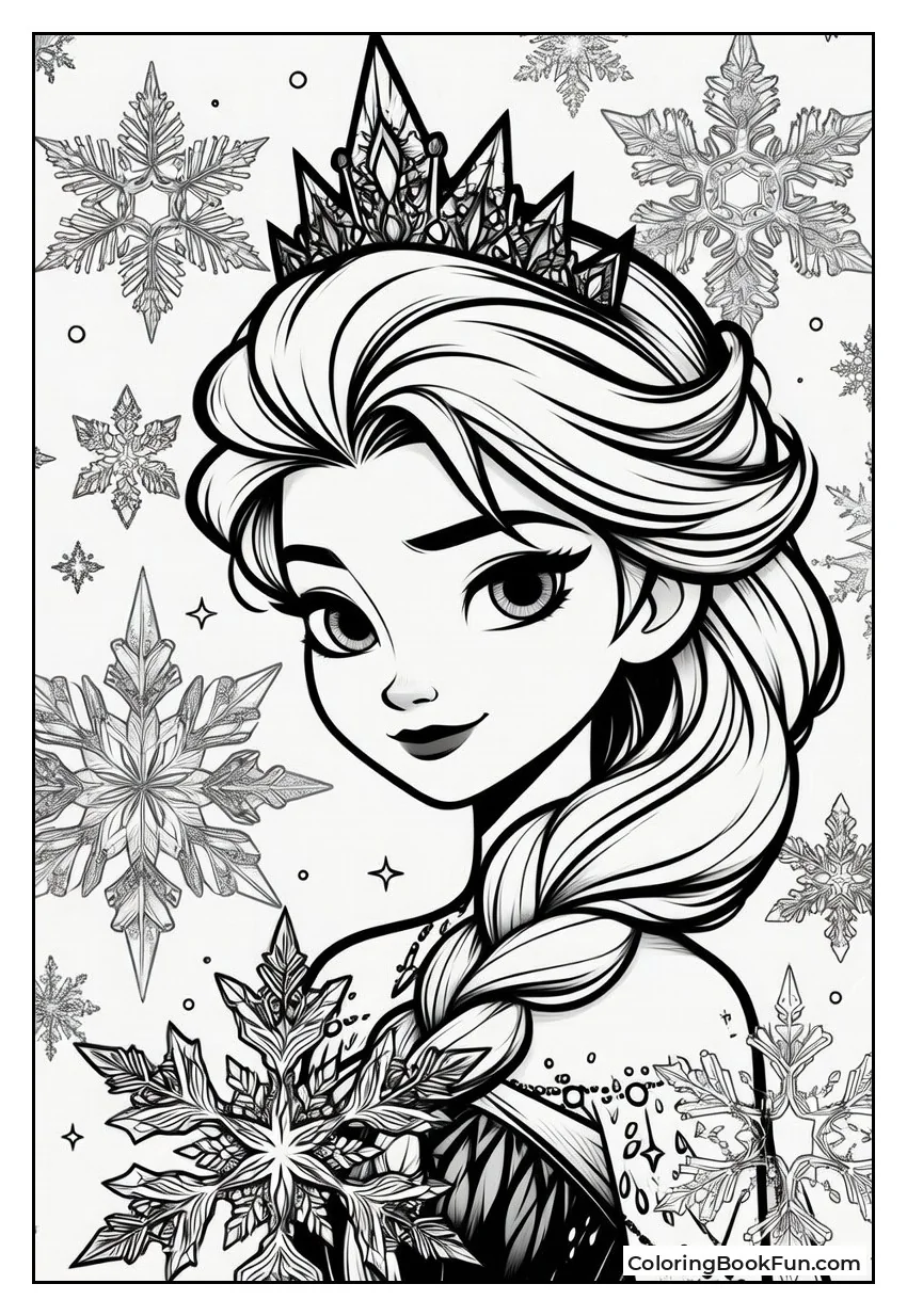 Elsa Creates Snowflake Patterns