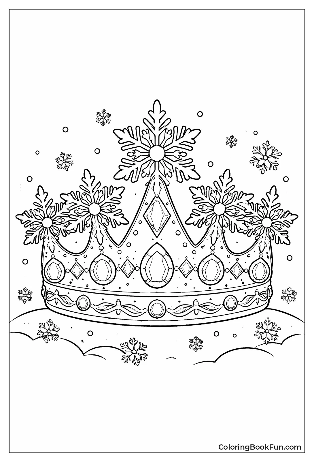 Snowflake Peak Winter Crown