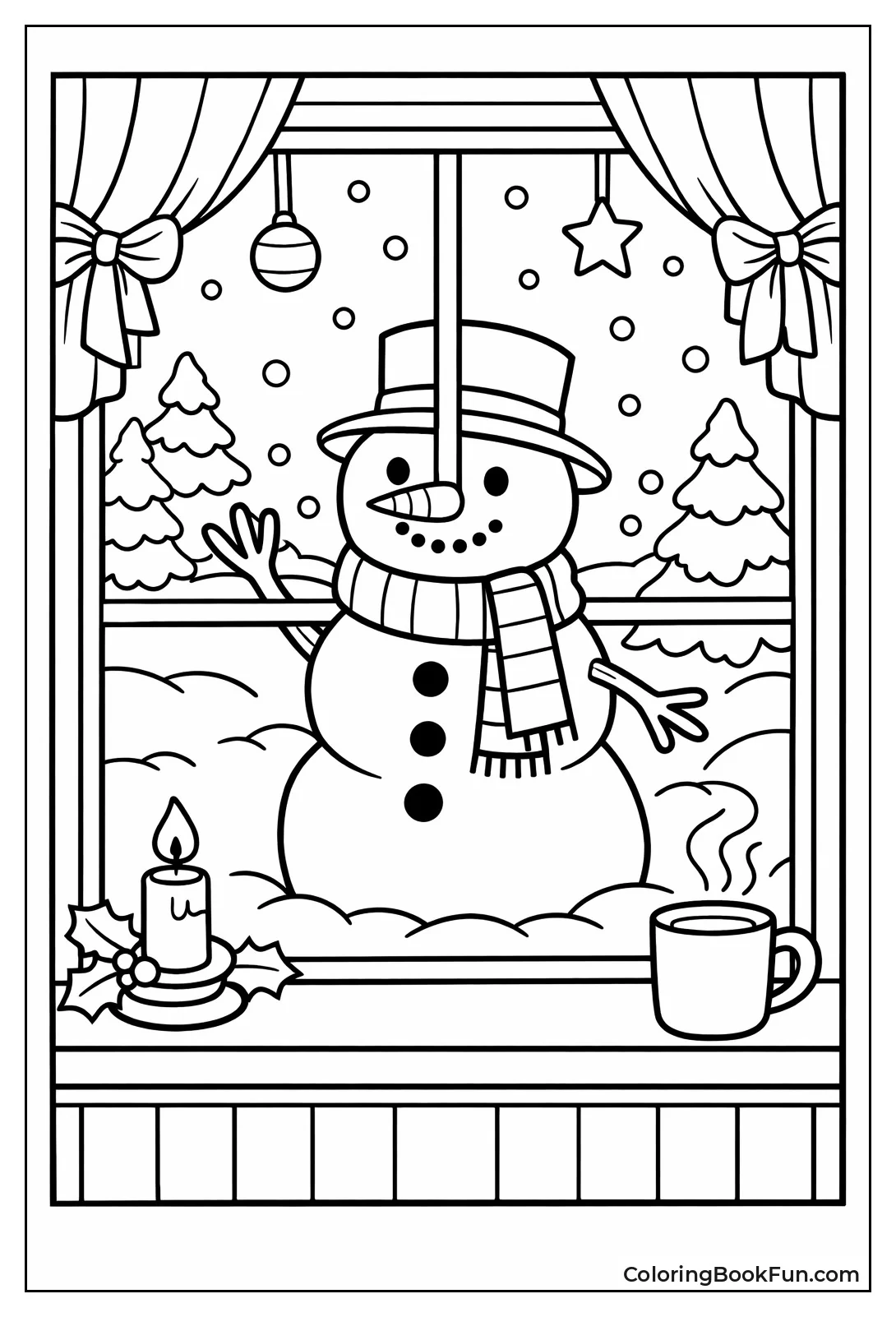 Snowman at Window