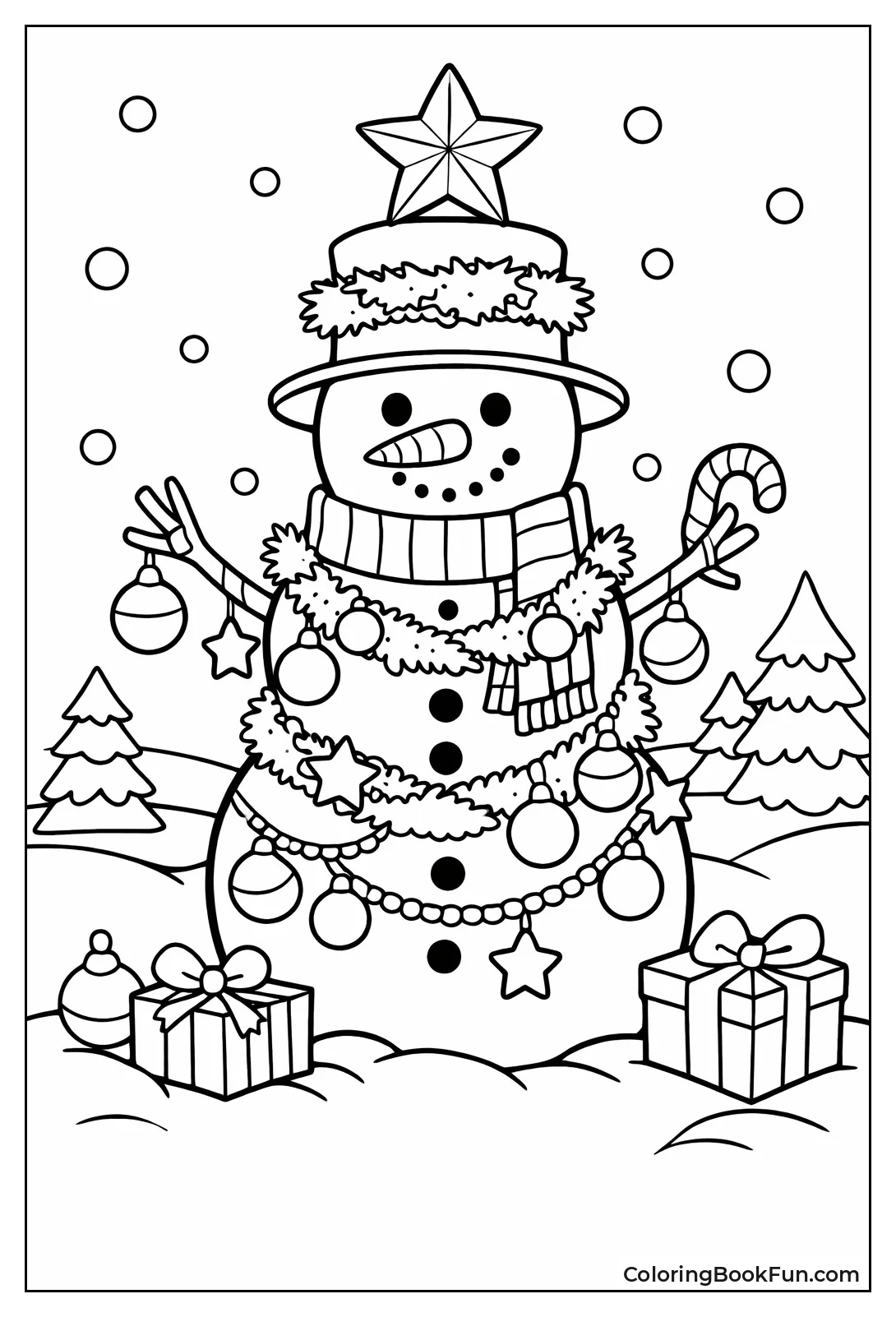 Ornament Snowman Tree