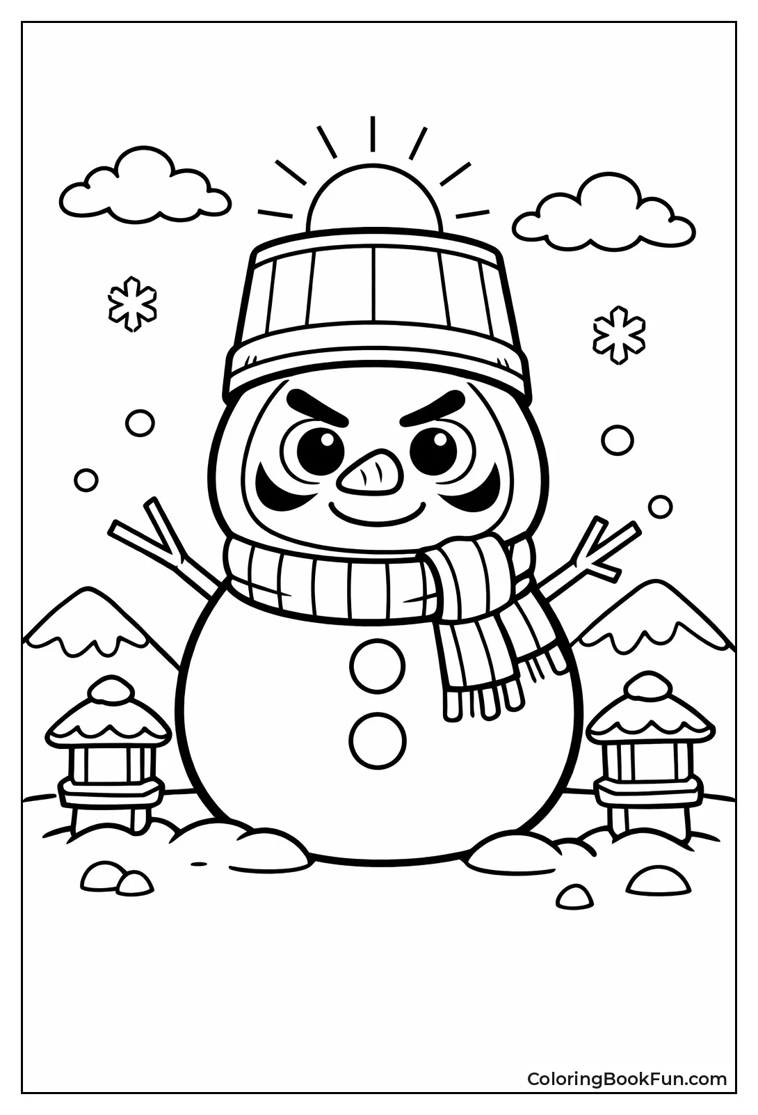 Lucky Yuki Daruma Snowman