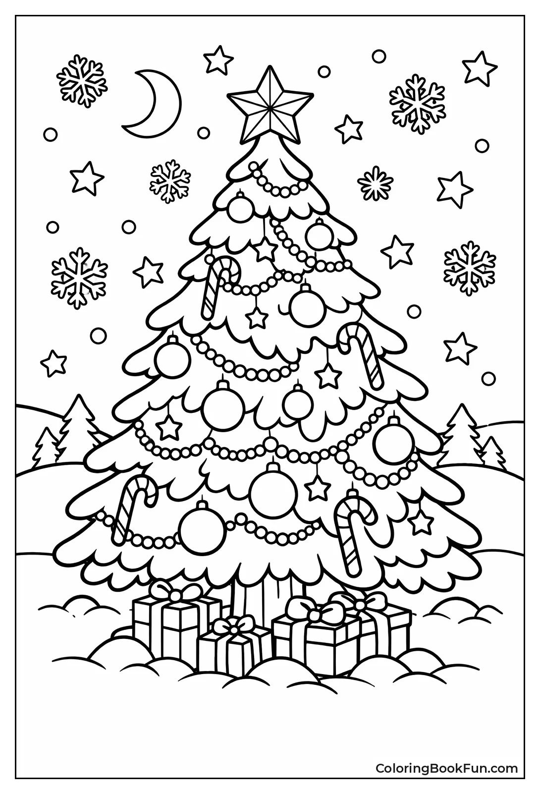 Snowy Christmas Tree