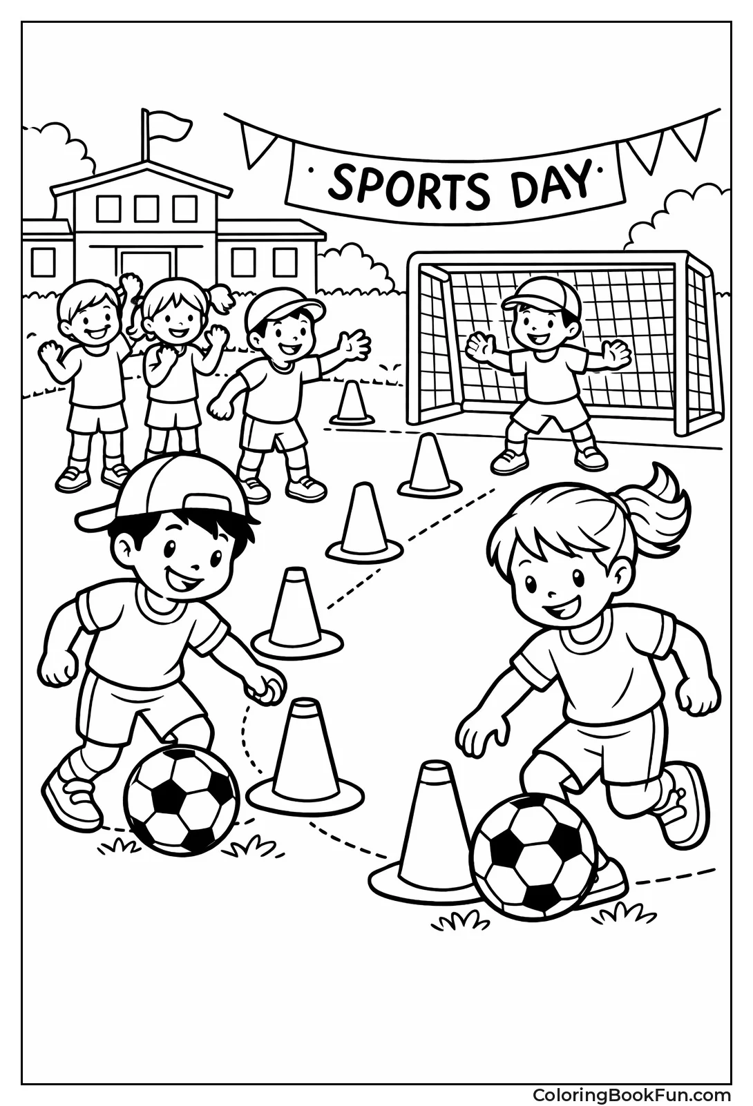 Kids Kicking Field Day