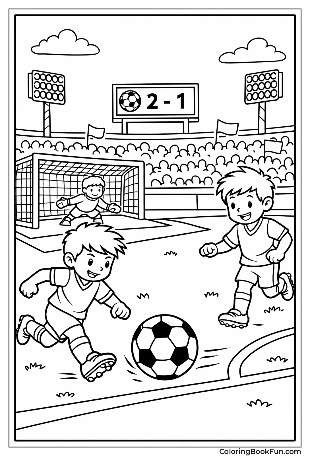 Green Field Crowd Cheers