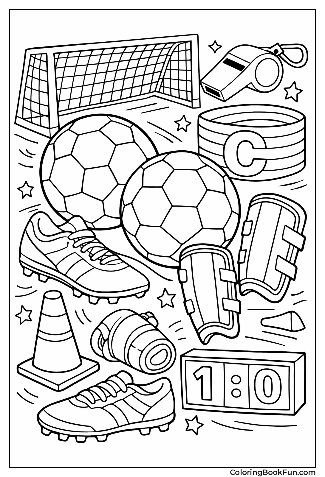 Soccer Gear Fun Collage
