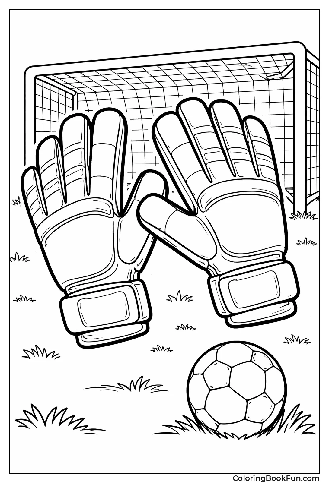 Goalie Gloves Up Close