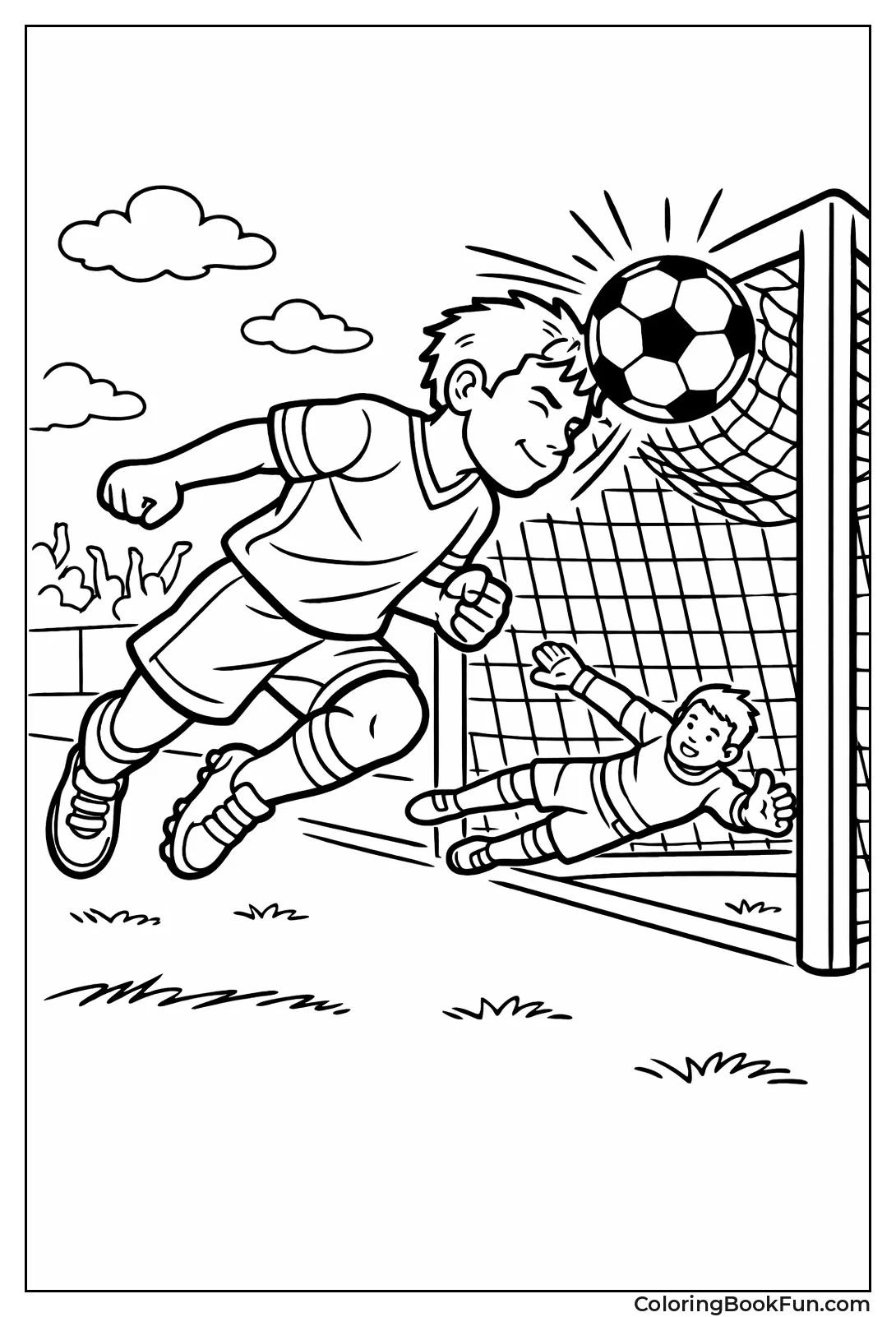 Player Heading Goal In