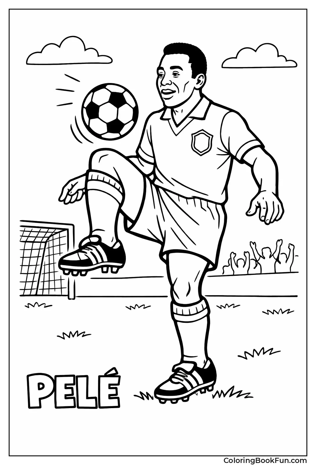 Pele Juggling Yellow Jersey