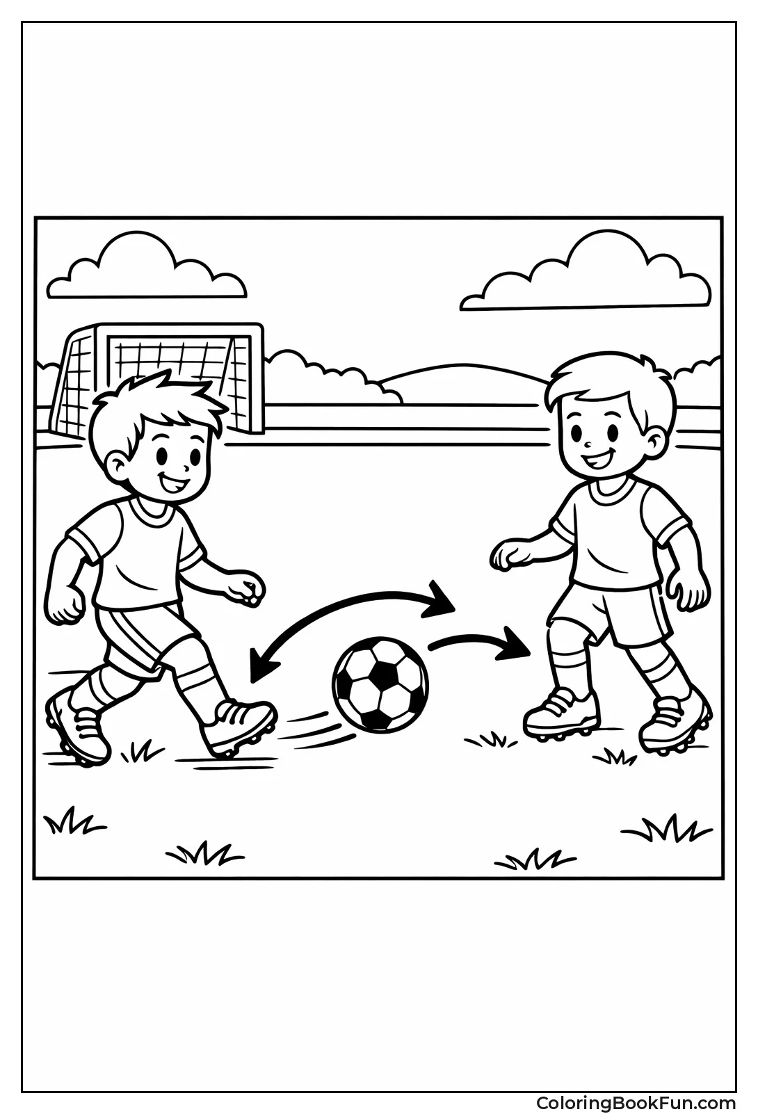 Players Practicing Quick Passes