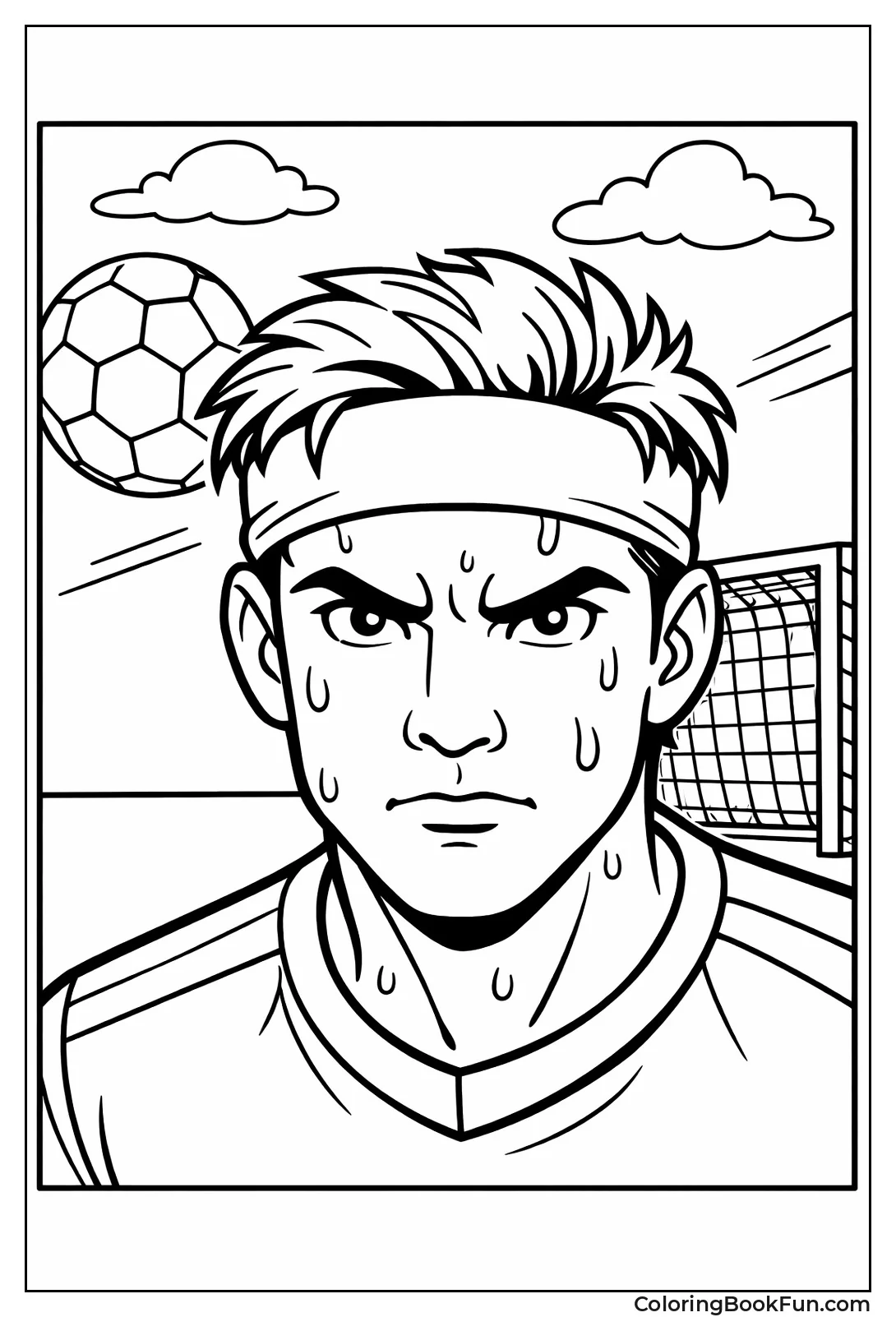 Focused Player Closeup