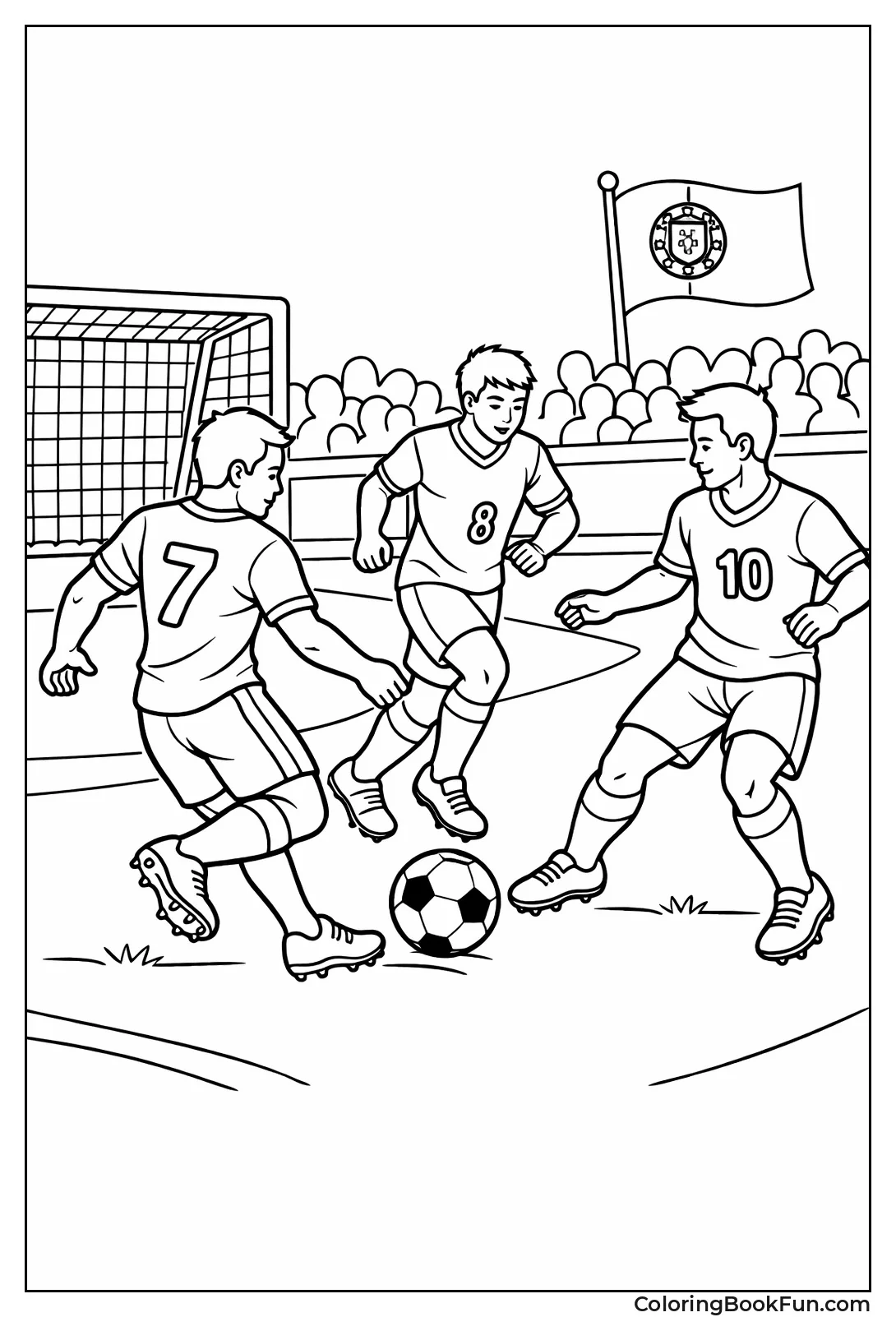 Portugal Passing Red Jerseys