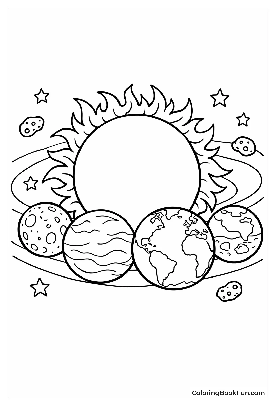 Inner Planets Near Sun