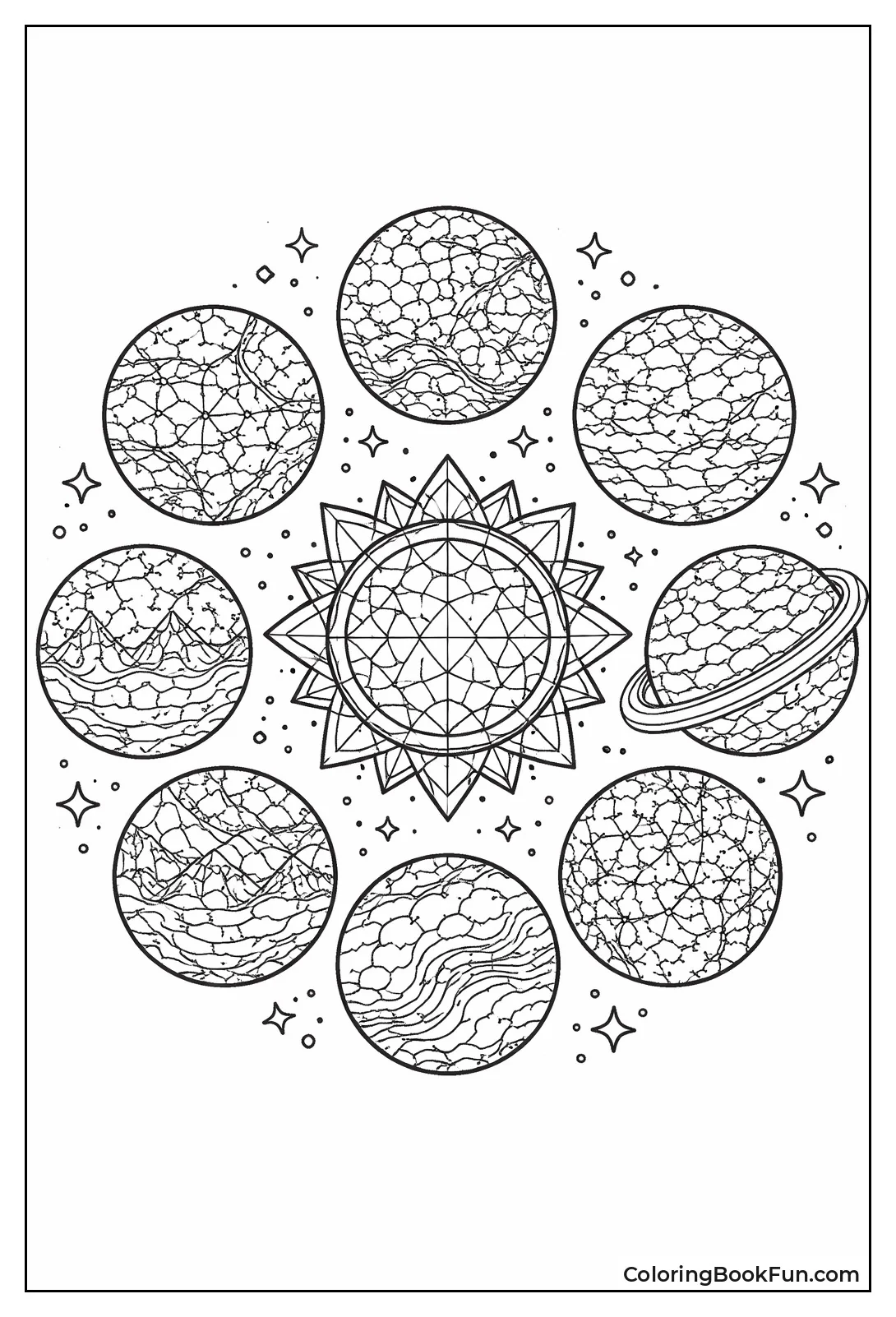 Solar System Planet Mosaic