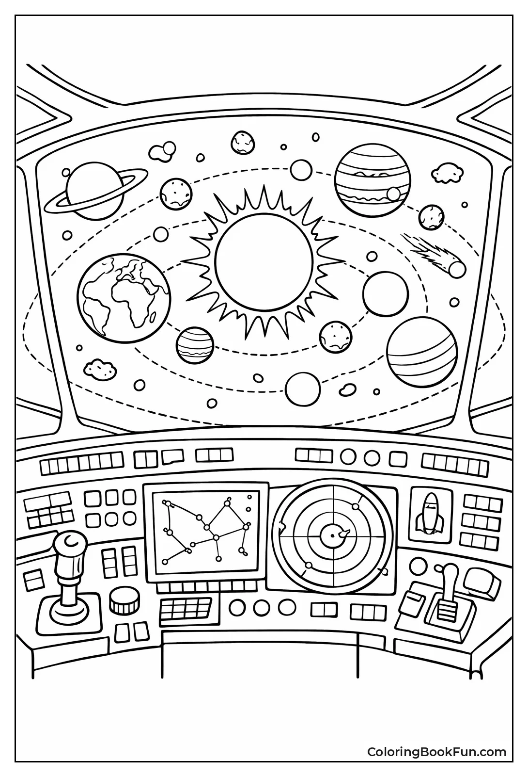 Pilot's Busy Rocket Panel