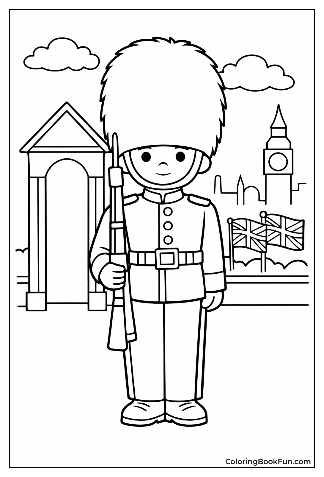 British Guardsman Stands Tall