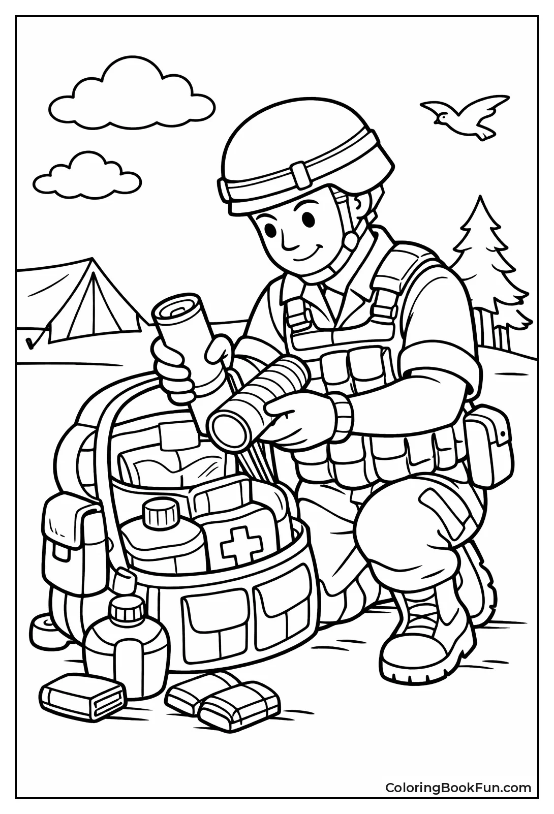 Soldier Packs Rucksack Supplies