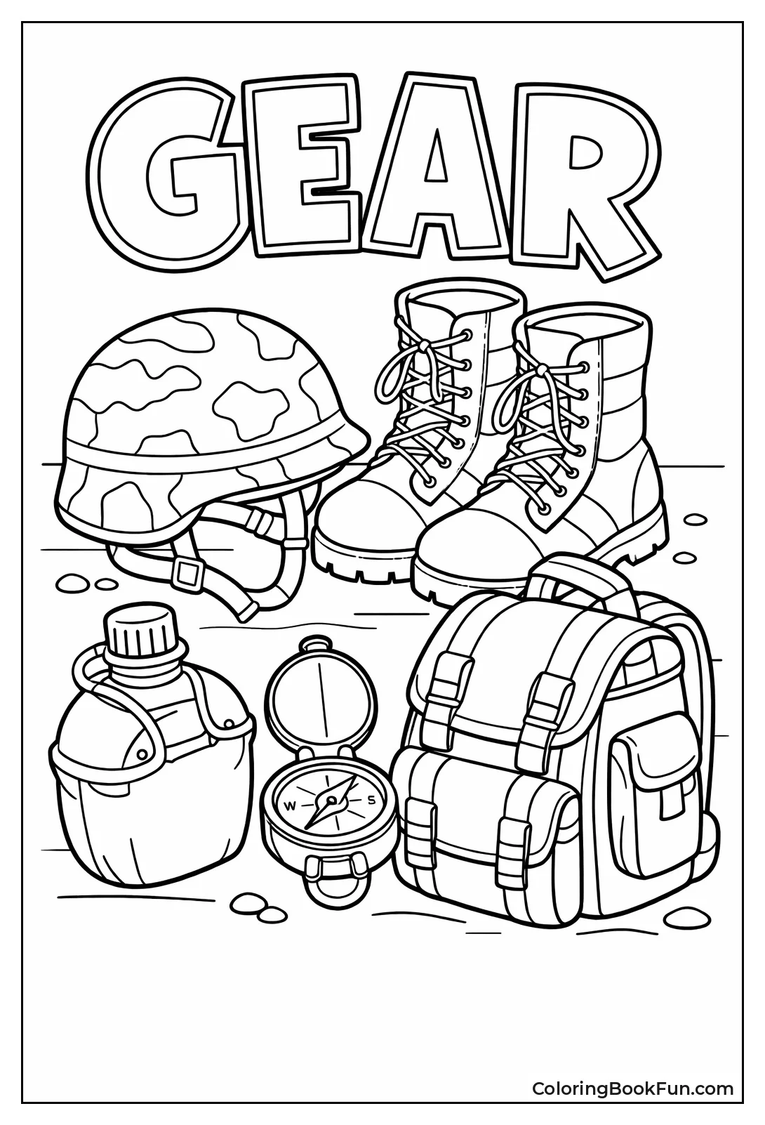 Soldier Gear Laid Out