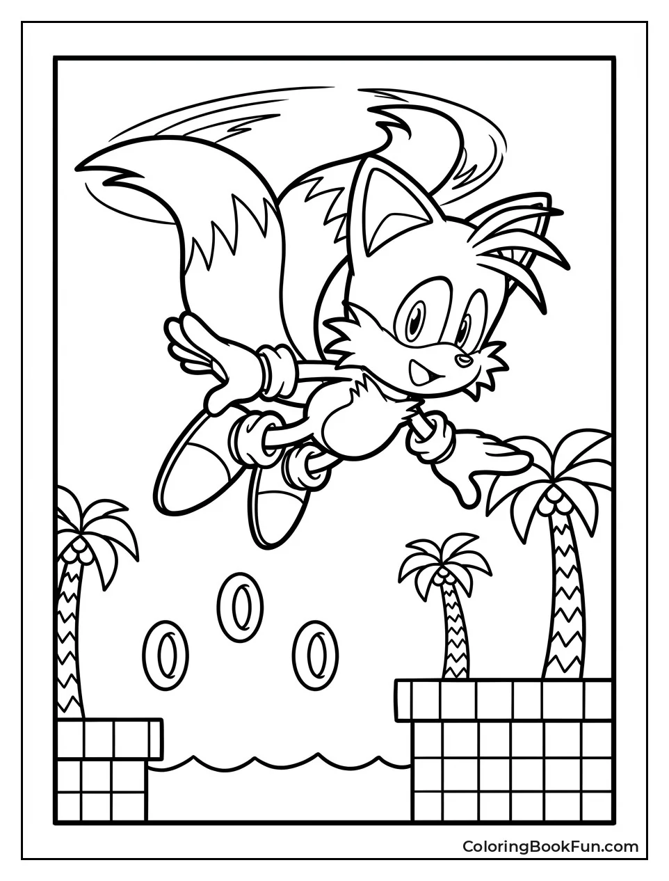 Tails Flies in Sonic Adventure