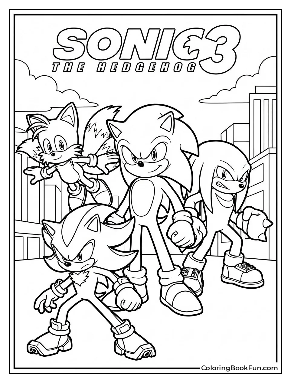 Sonic Tails Knuckles Shadow Group