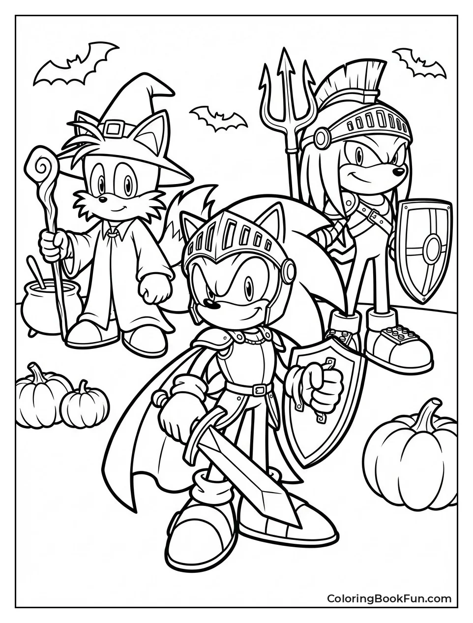 Team Wearing Halloween Costumes