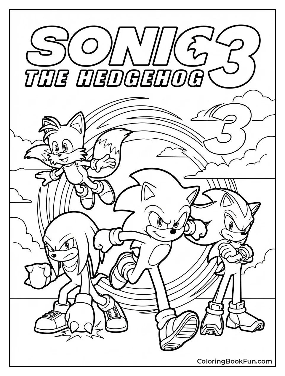 Sonic 3 Action Movie Poster
