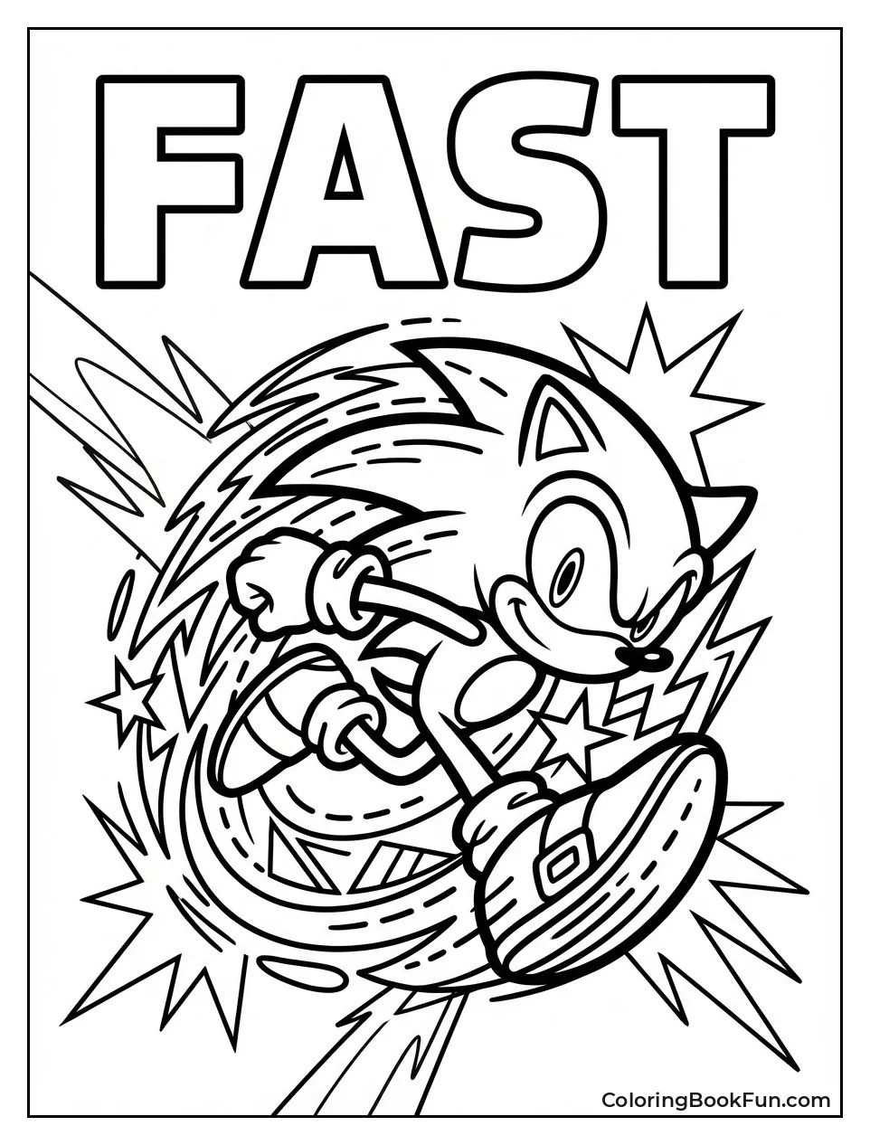 Sonic Blurring with Speed Lines