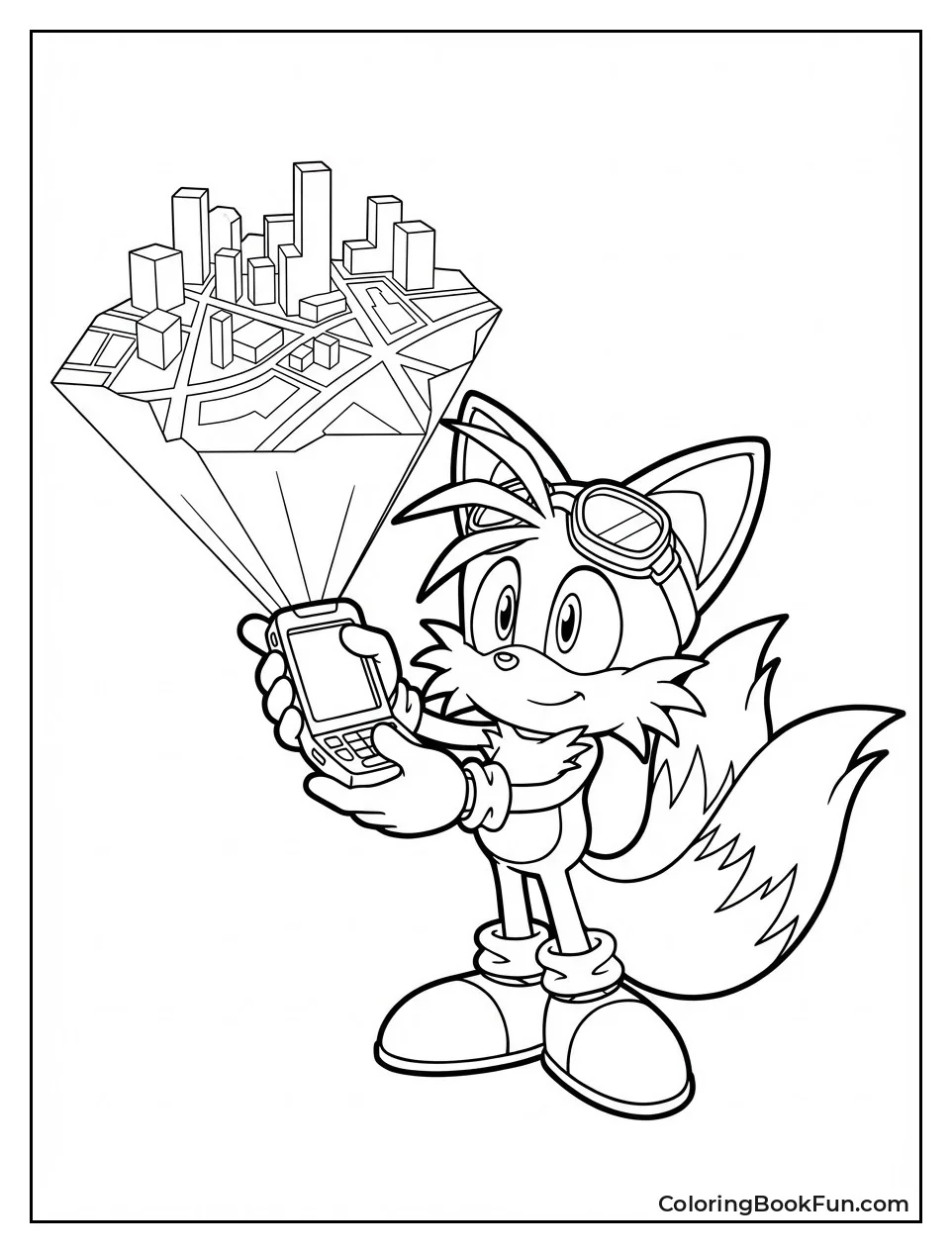 Tails Holding Scanning Gadget