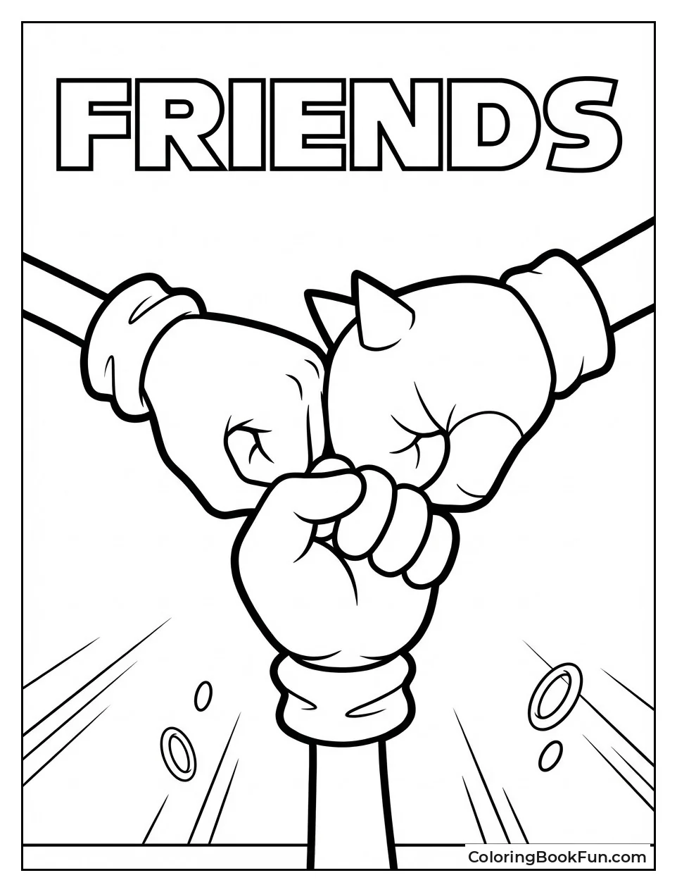 Sonic Team Three-Way Fist Bump