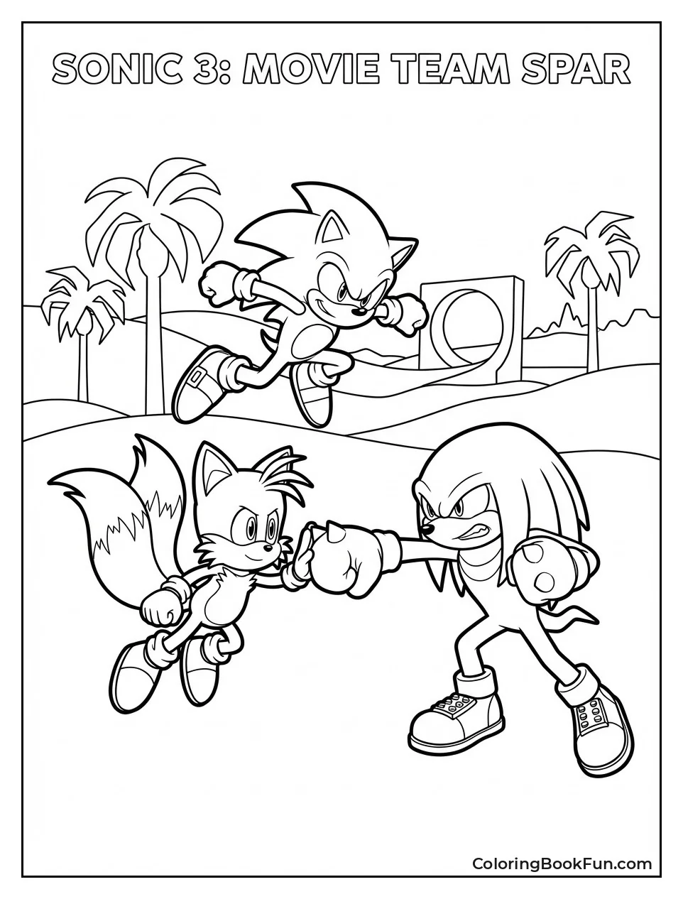 Sonic Team Sparring in Hills