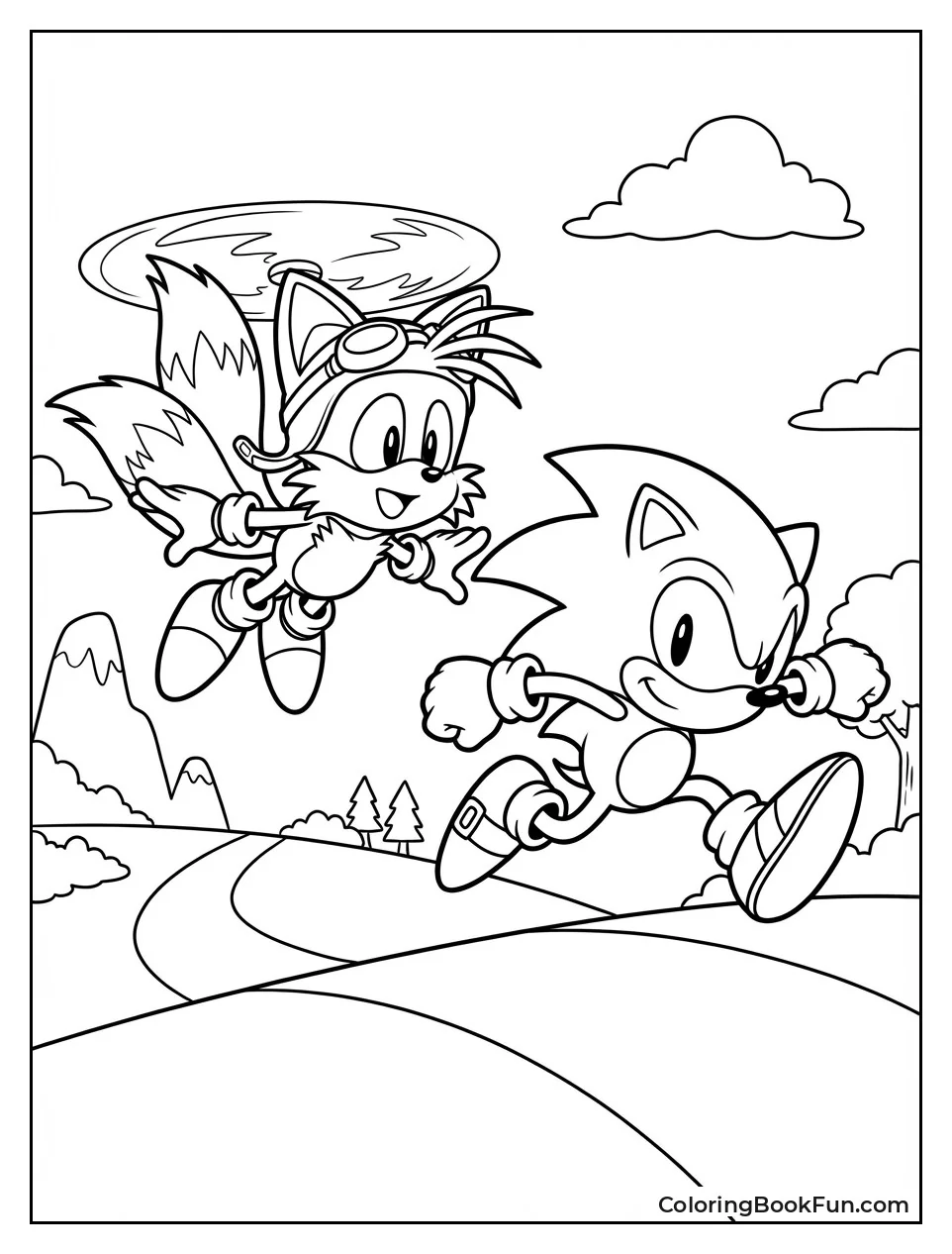 Sonic and Tails Run Together