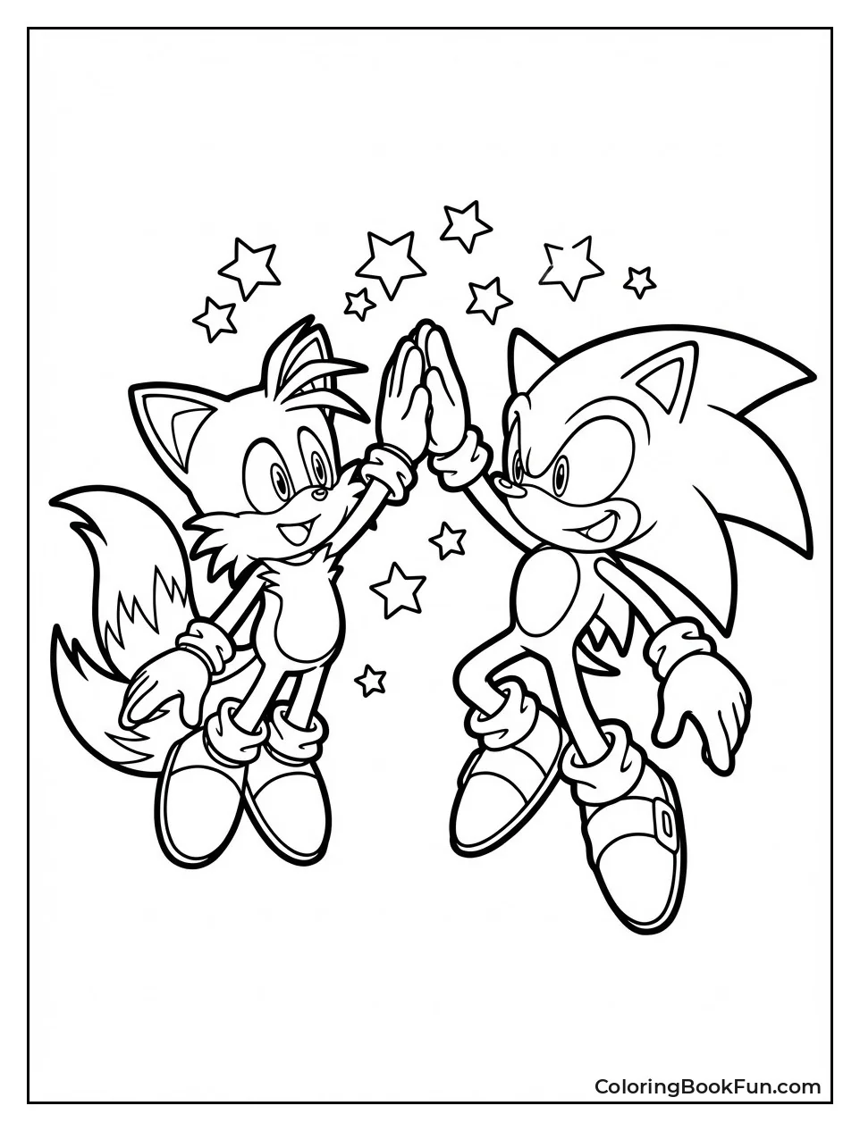 Tails High-Fives Sonic