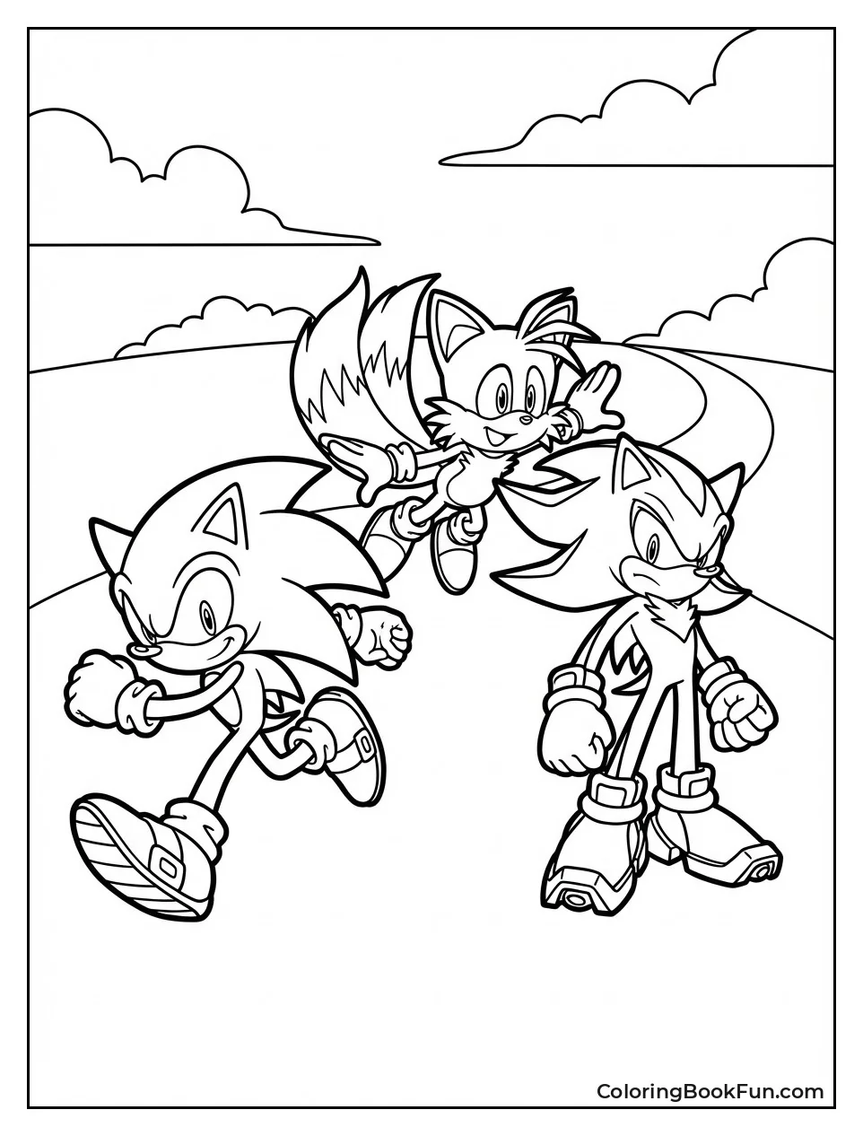 Tails Teams with Sonic and Shadow