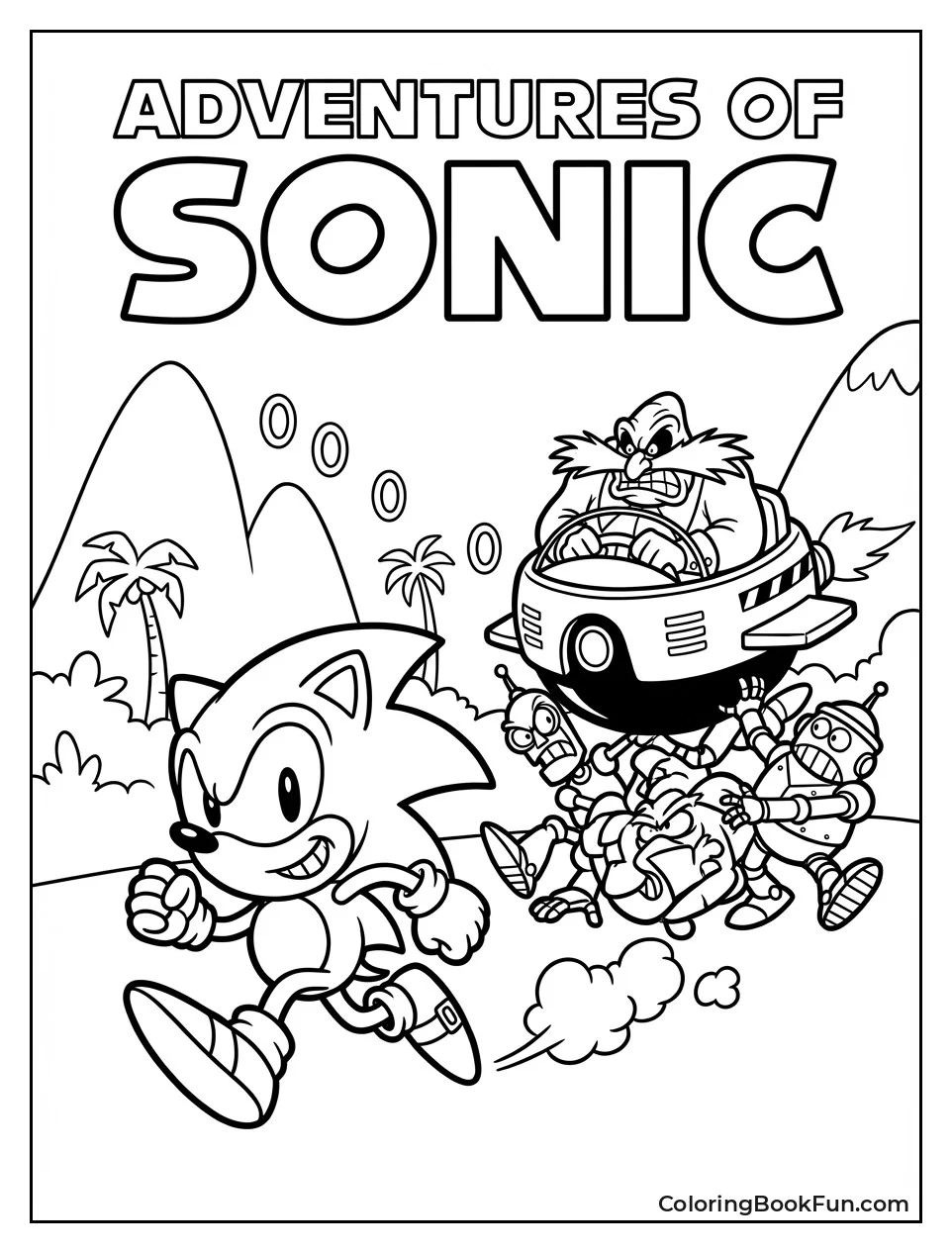 Adventures Sonic Cartoon Fun