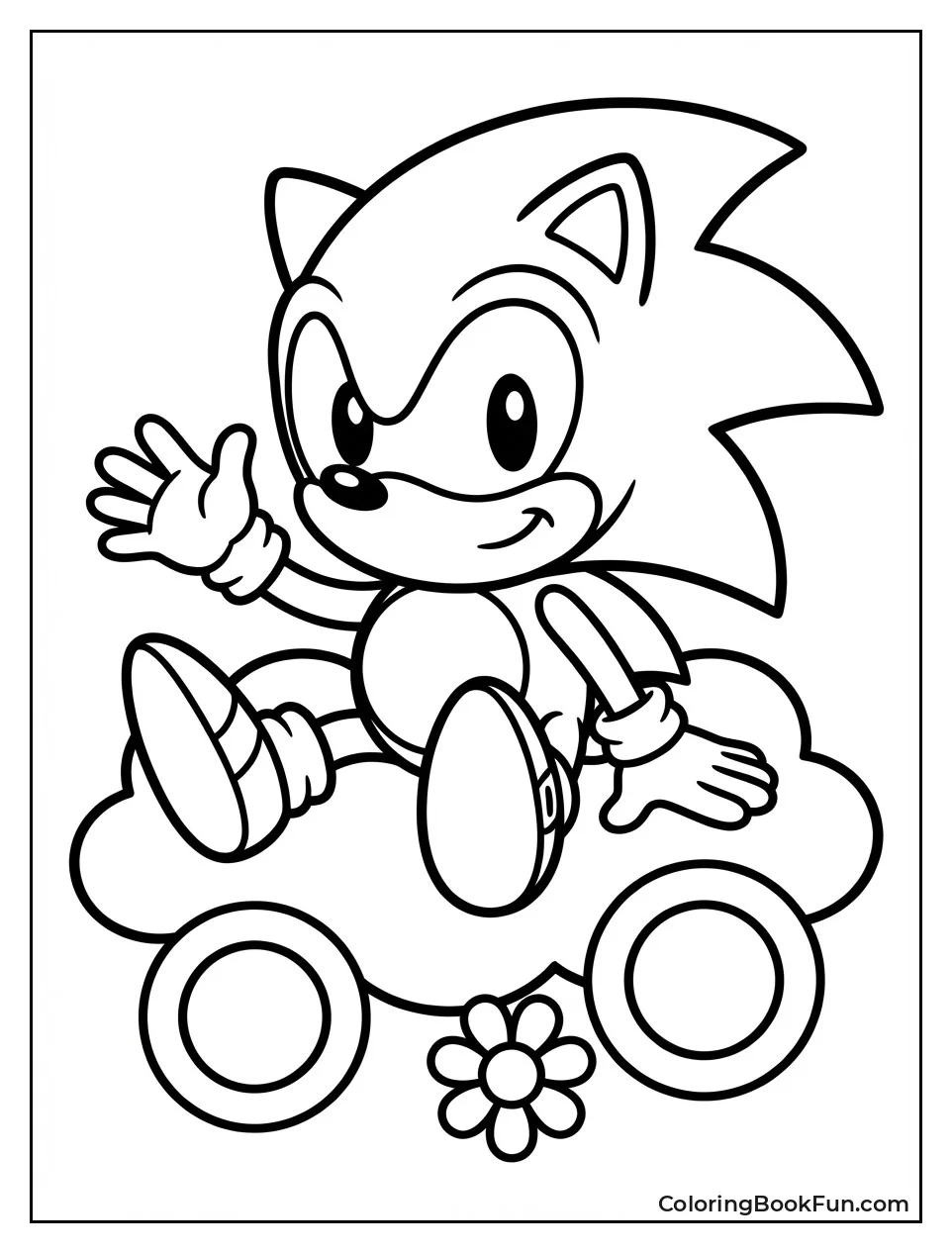 Baby Sonic Playing Cute