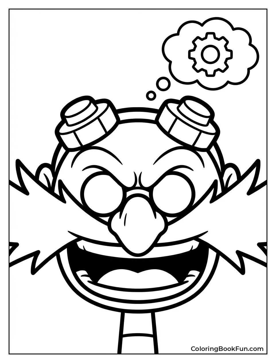 Eggman Scheming with Goggles