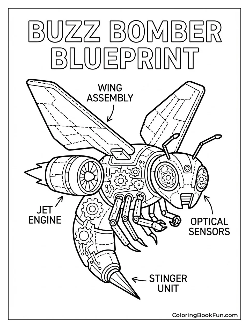 Eggman Robot Blueprint Design