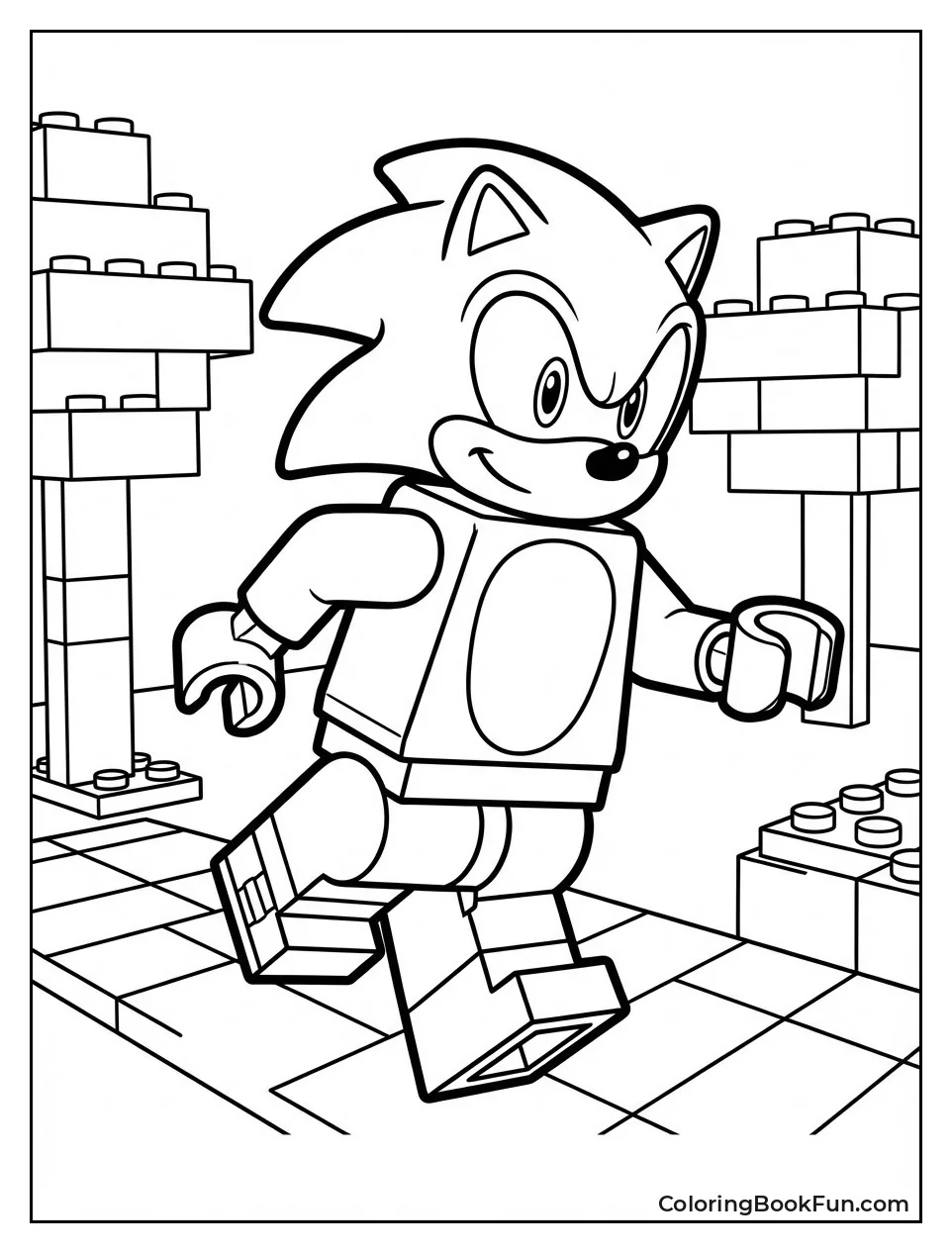 Lego Style Sonic Pose