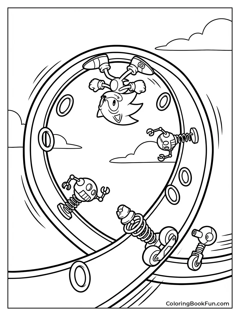 Sonic Looping Upside Down