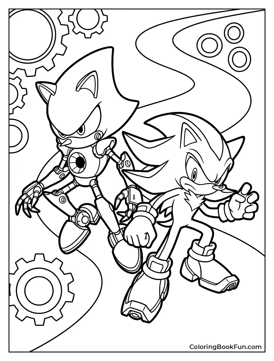Metal Sonic and Shadow